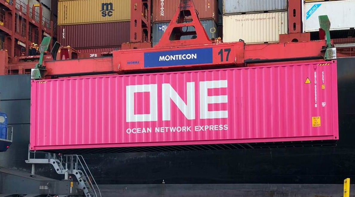 Contenedor de ONE, operado por Montecon
