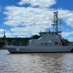 ROU 14 «Río Arapey» realiza vigilancia fluvial en río Uruguay