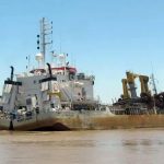 La «Niña» de Jan De Nul realiza mantenimiento del dragado en río Uruguay