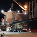 «African Peacock» cargó más de 18.000 toneladas de rolos de pino en puerto Fray Bentos