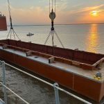 Nueva Palmira recibió primeras 45 barcazas de un total de 400 para LHG Mining