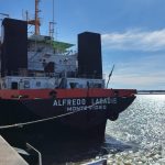 Buque «Alfredo Labadie» retomó dragado de mantenimiento del canal de Acceso a Montevideo